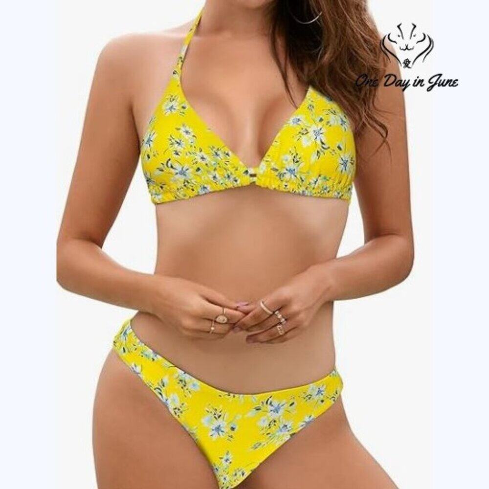 Shekini Triangle Bikini Swimsuit Size S